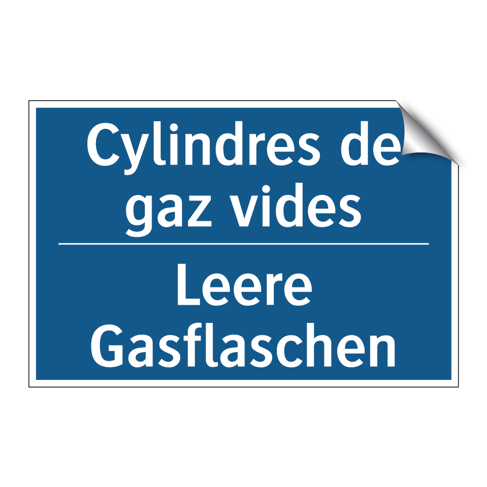Leere Gasflaschen - Cylindres de gaz vides
