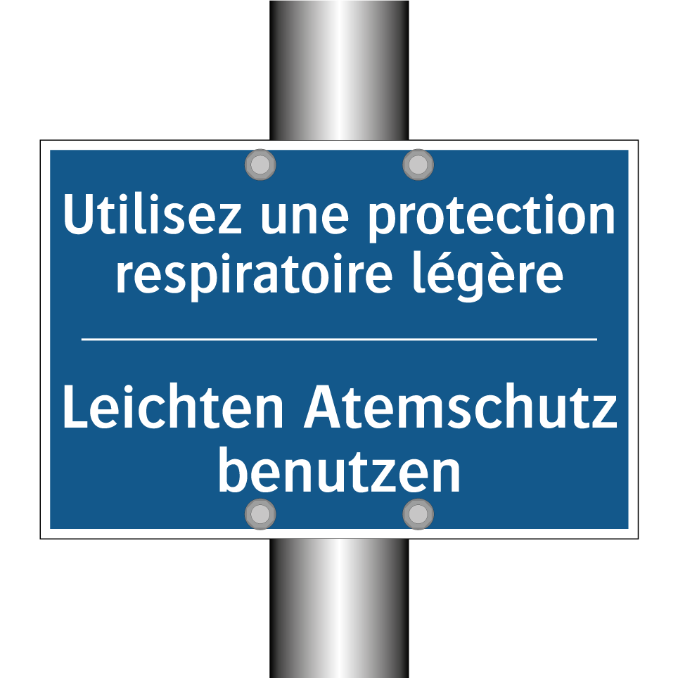 Leichten Atemschutz benutzen - Utilisez une protection respiratoire /.../