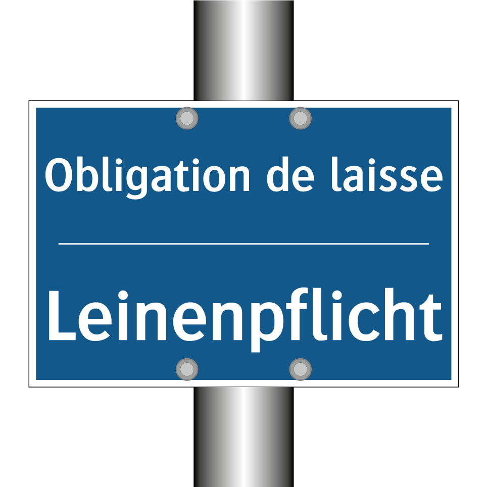 Leinenpflicht - Obligation de laisse