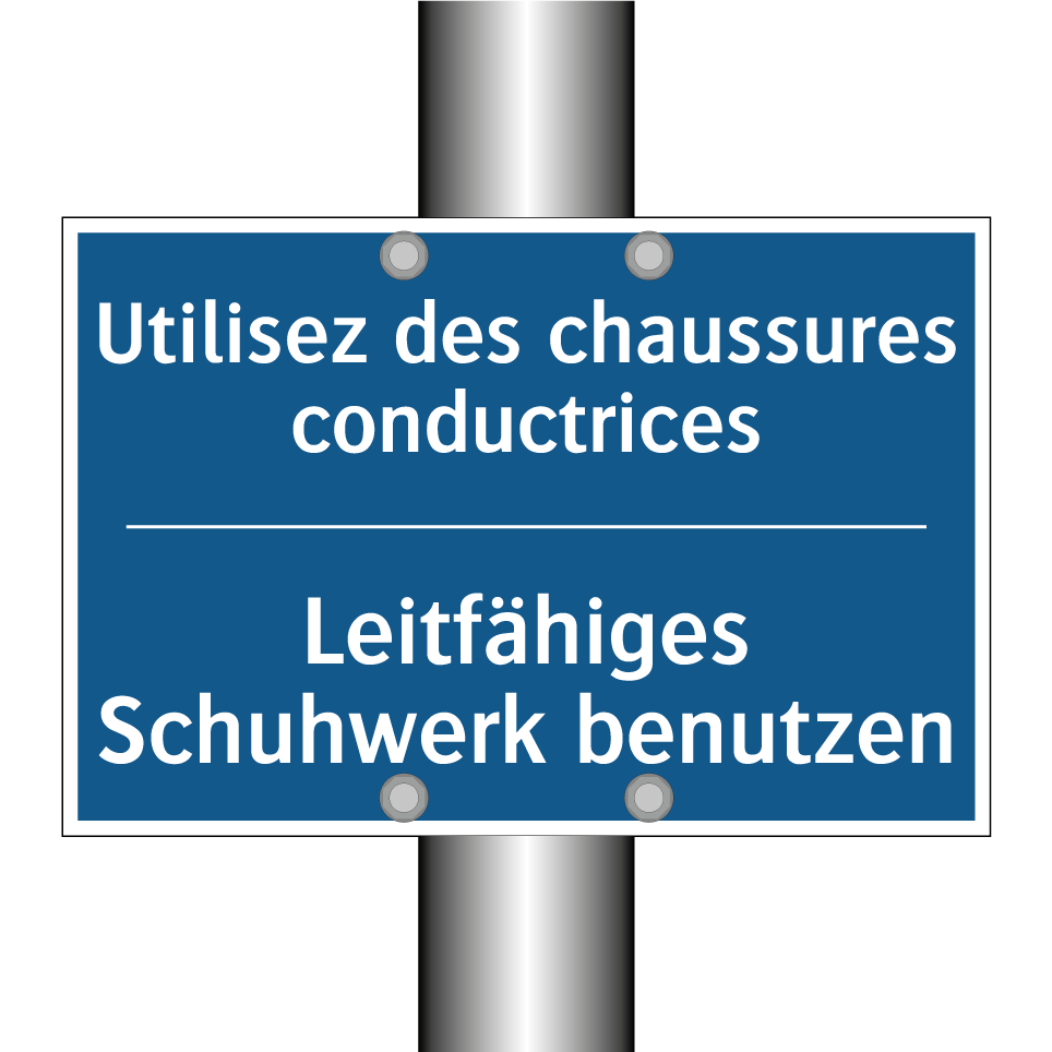 Leitfähiges Schuhwerk benutzen - Utilisez des chaussures conductrices /.../