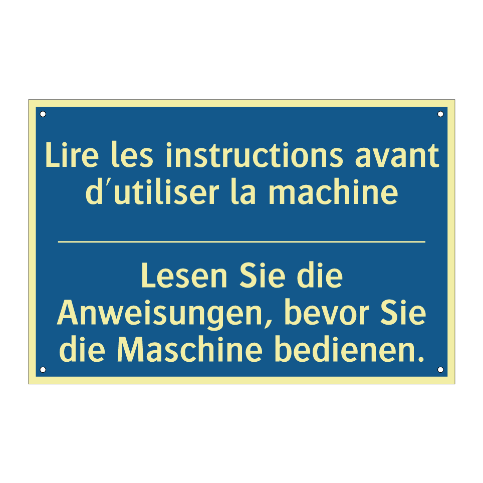Lesen Sie die Anweisungen, bevor /.../ - Lire les instructions avant d'utiliser /.../