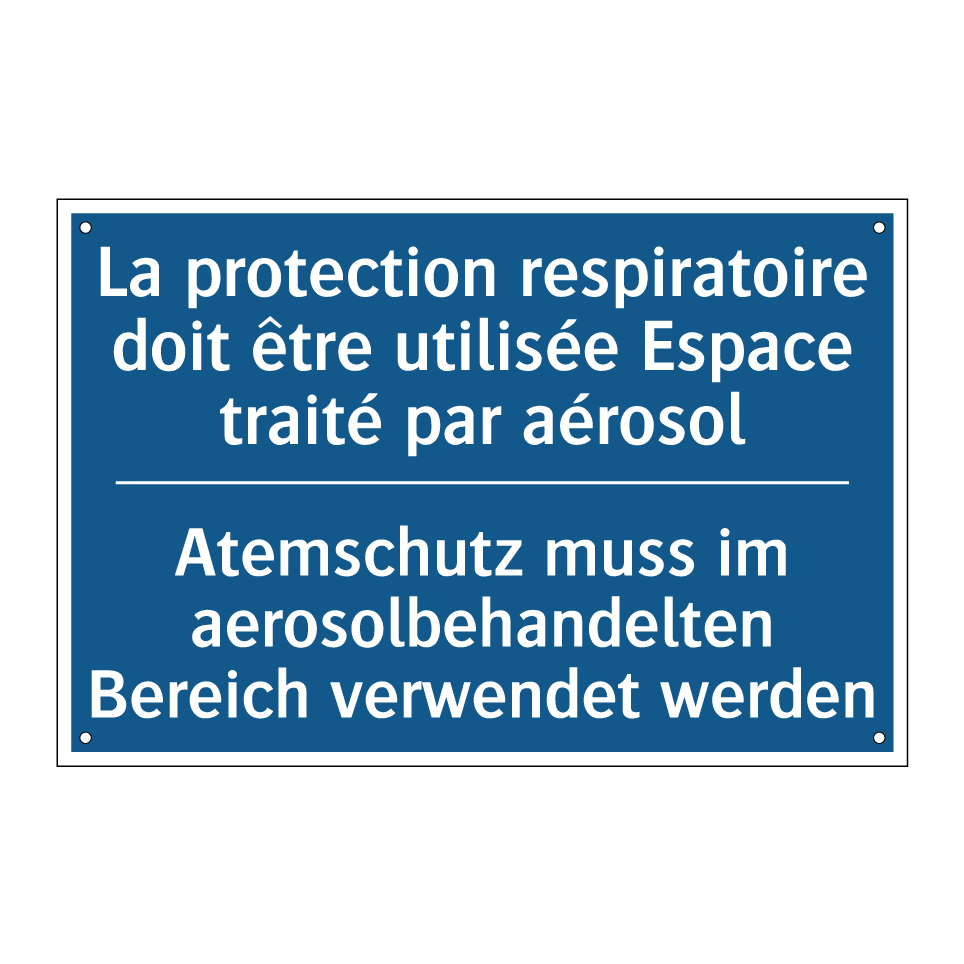 Atemschutz muss im aerosolbehandelten /.../ - La protection respiratoire doit /.../