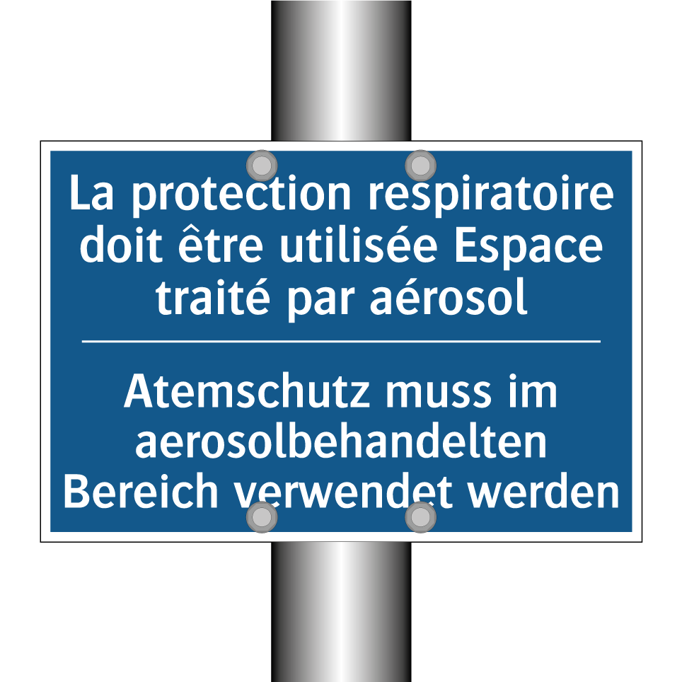Atemschutz muss im aerosolbehandelten /.../ - La protection respiratoire doit /.../
