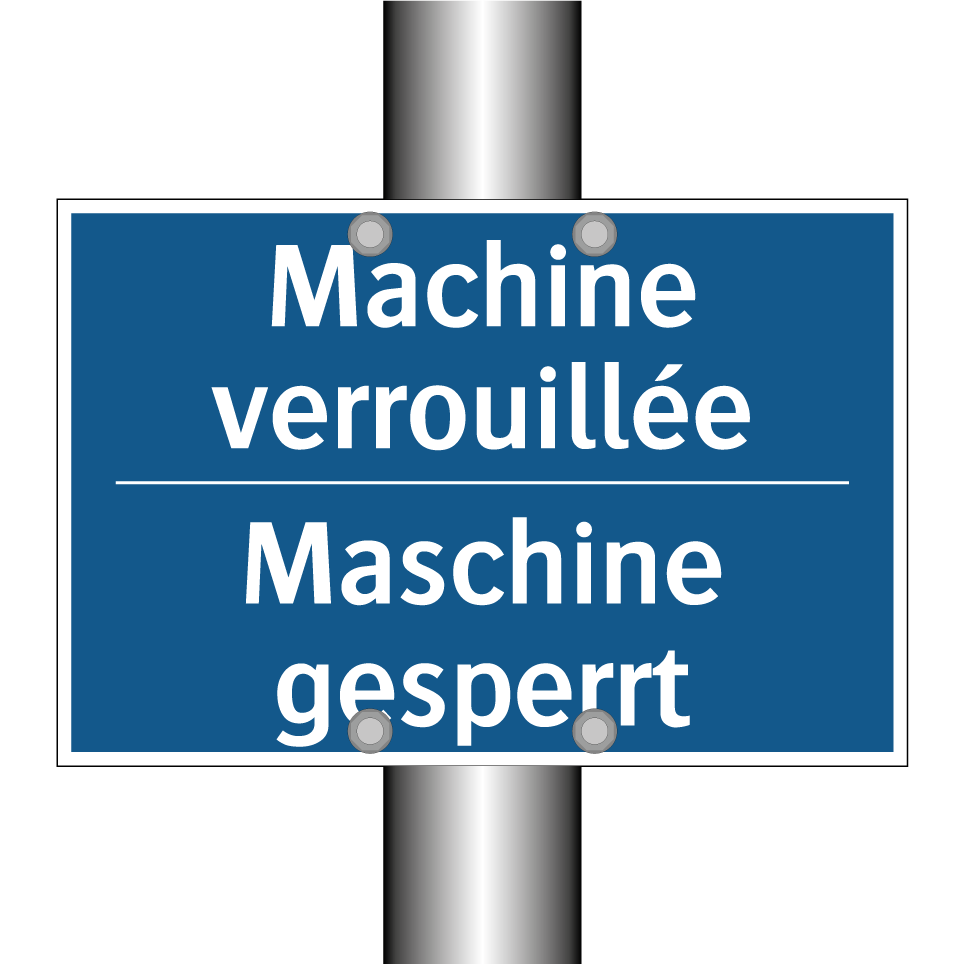 Maschine gesperrt - Machine verrouillée