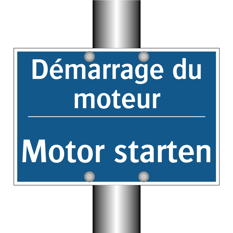 Motor starten - Démarrage du moteur