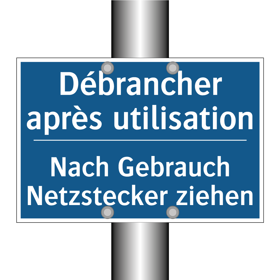 Nach Gebrauch Netzstecker ziehen /.../ - Débrancher après utilisation