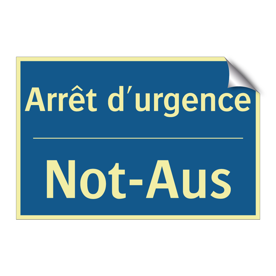 Not-Aus - Arrêt d'urgence