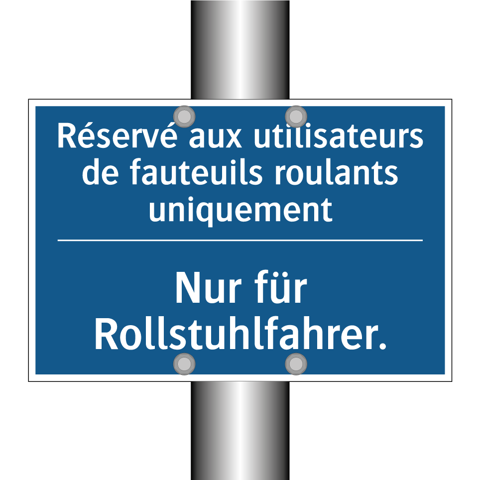 Nur für Rollstuhlfahrer. - Réservé aux utilisateurs de fauteuils /.../