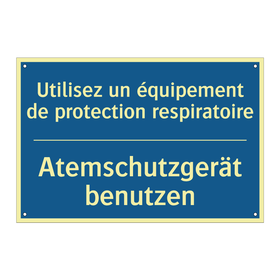 Atemschutzgerät benutzen - Utilisez un équipement de protection /.../
