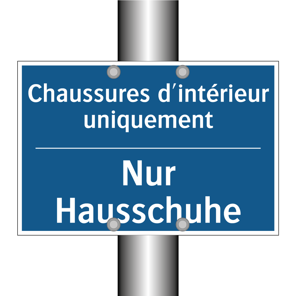 Nur Hausschuhe - Chaussures d'intérieur uniquement /.../