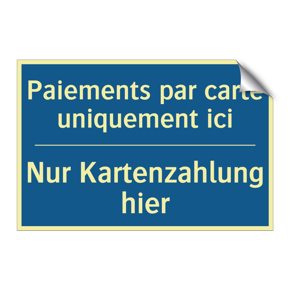 Nur Kartenzahlung hier - Paiements par carte uniquement /.../