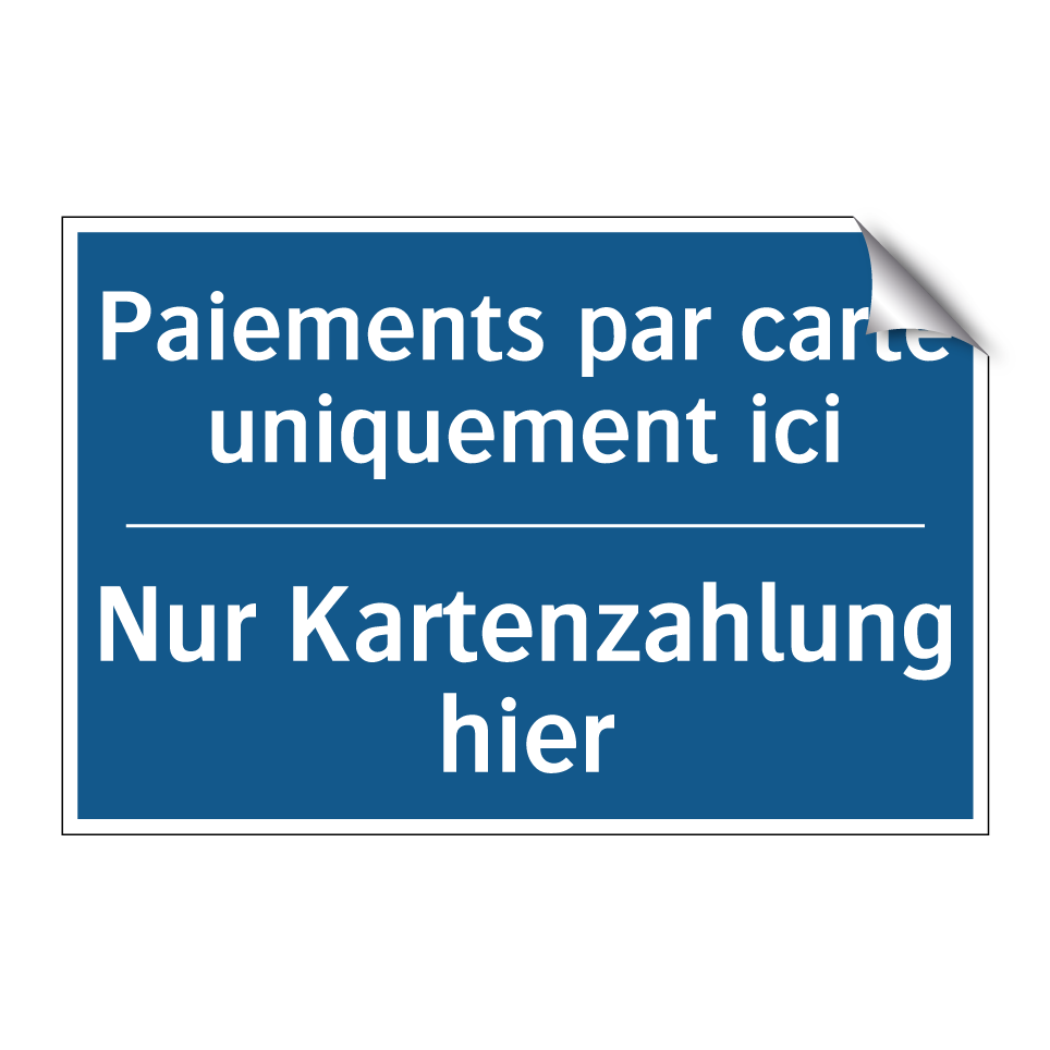 Nur Kartenzahlung hier - Paiements par carte uniquement /.../
