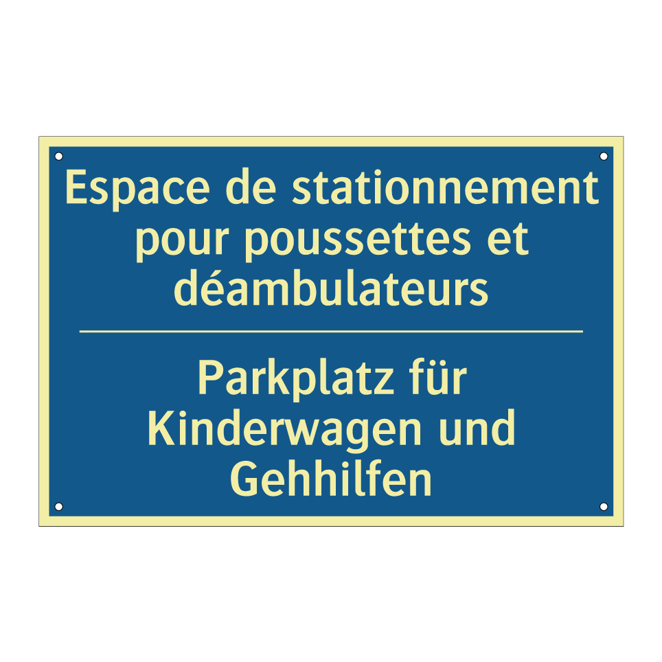 Parkplatz für Kinderwagen und /.../ - Espace de stationnement pour poussettes /.../