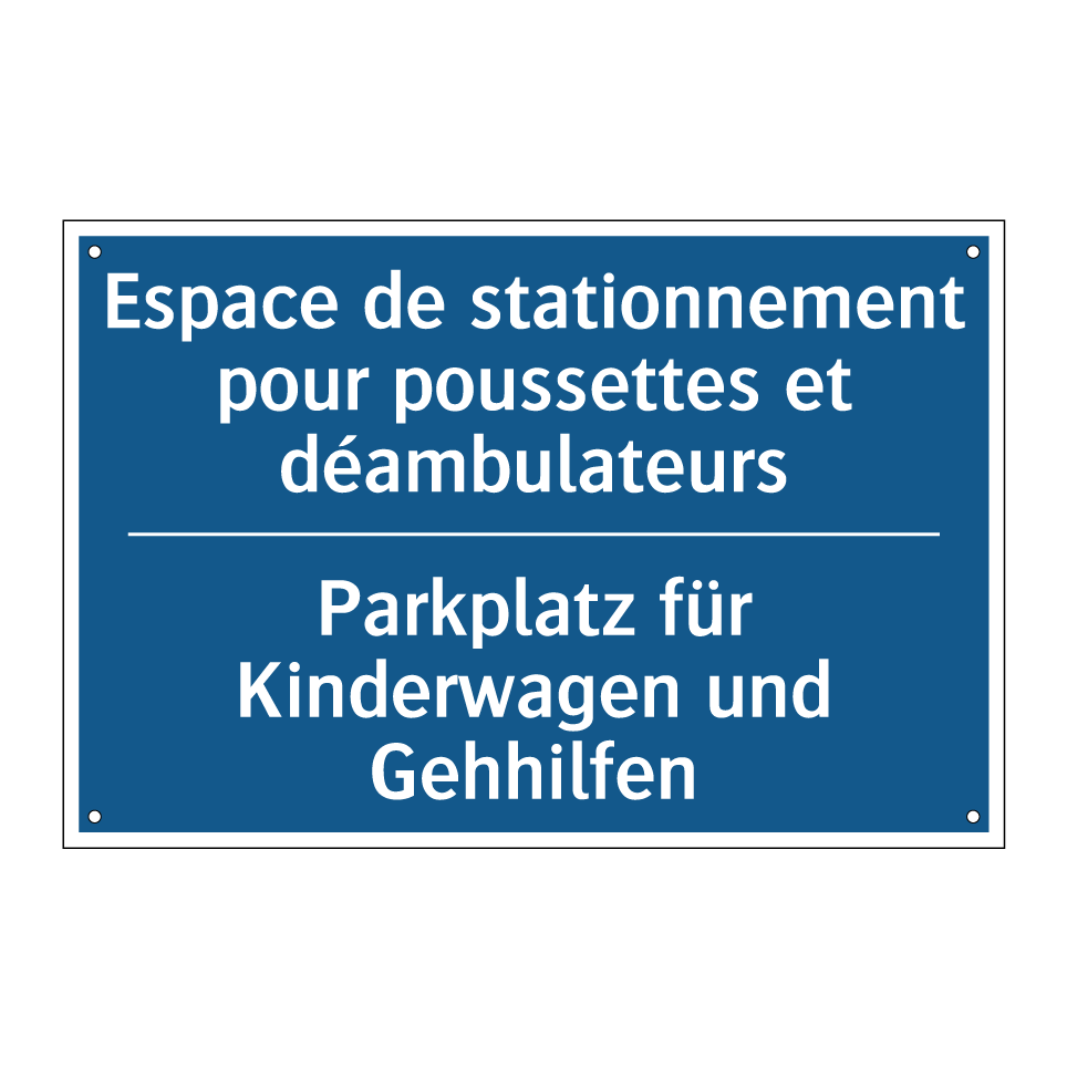 Parkplatz für Kinderwagen und /.../ - Espace de stationnement pour poussettes /.../