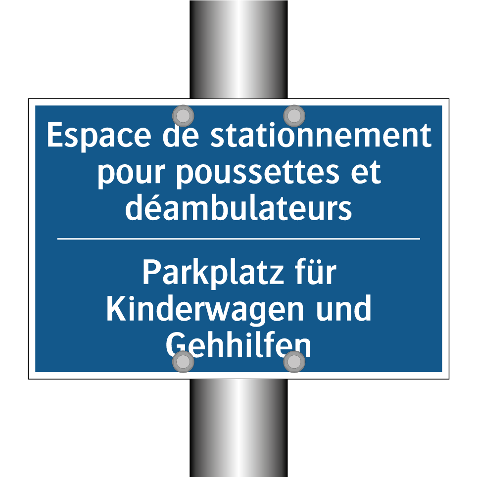 Parkplatz für Kinderwagen und /.../ - Espace de stationnement pour poussettes /.../