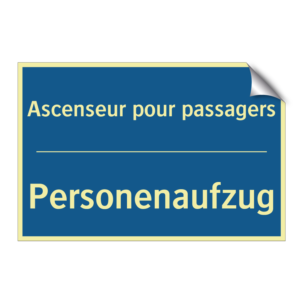 Personenaufzug - Ascenseur pour passagers