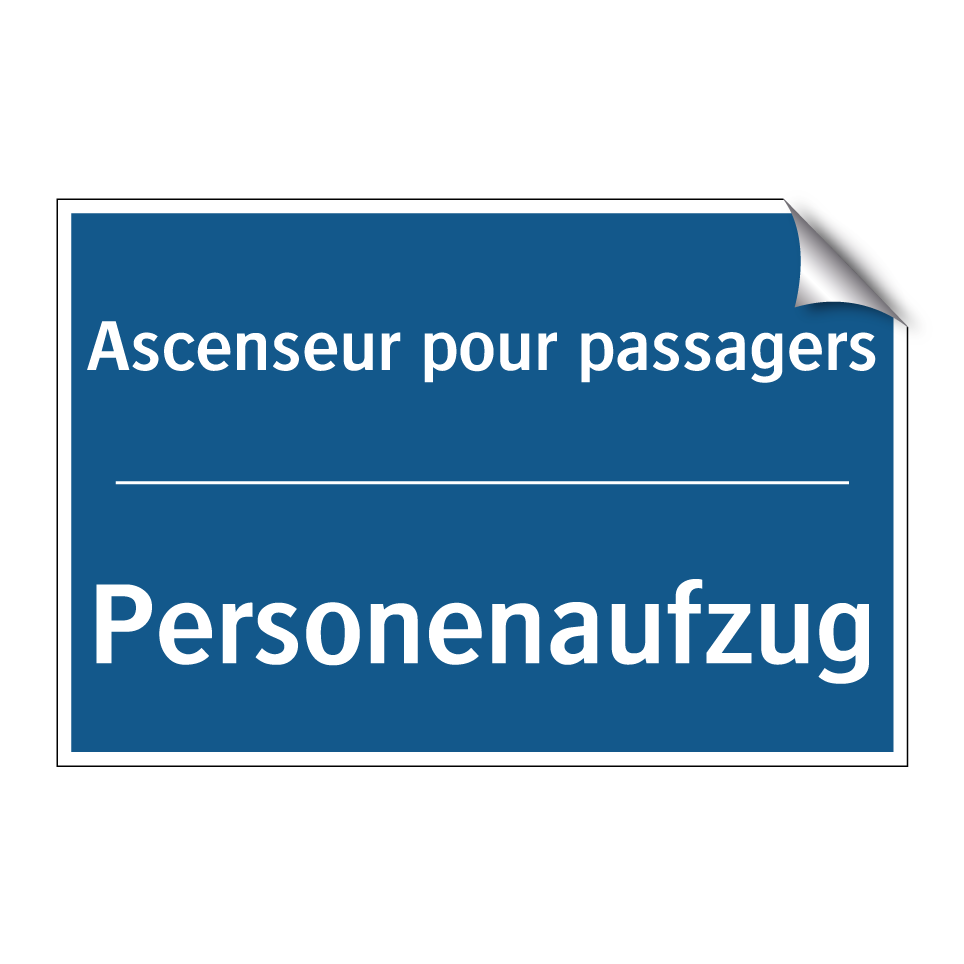 Personenaufzug - Ascenseur pour passagers