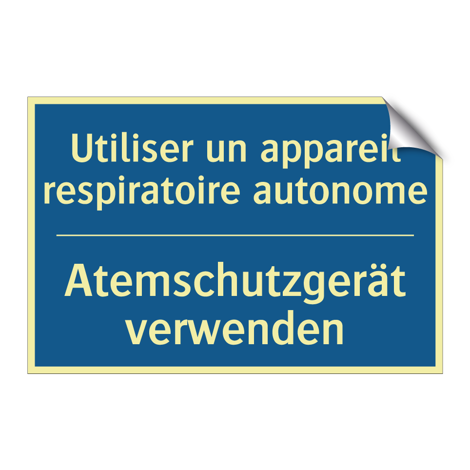 Atemschutzgerät verwenden - Utiliser un appareil respiratoire /.../