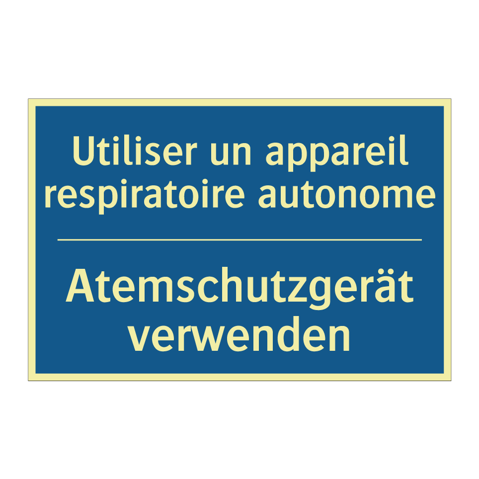 Atemschutzgerät verwenden - Utiliser un appareil respiratoire /.../