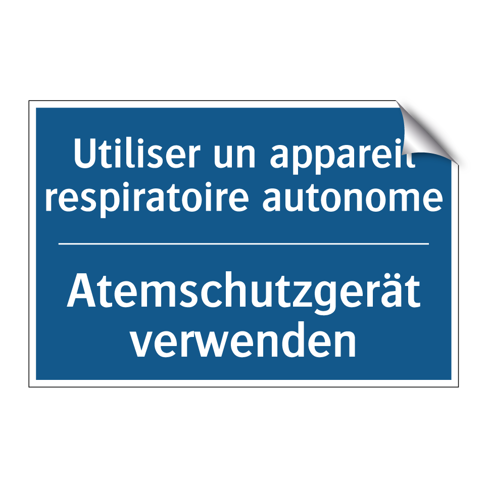 Atemschutzgerät verwenden - Utiliser un appareil respiratoire /.../