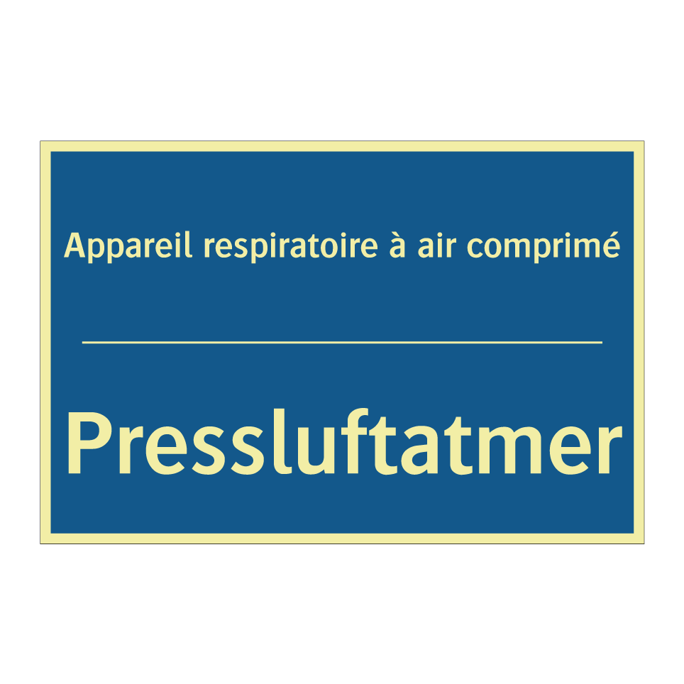 Pressluftatmer - Appareil respiratoire à air comprimé /.../