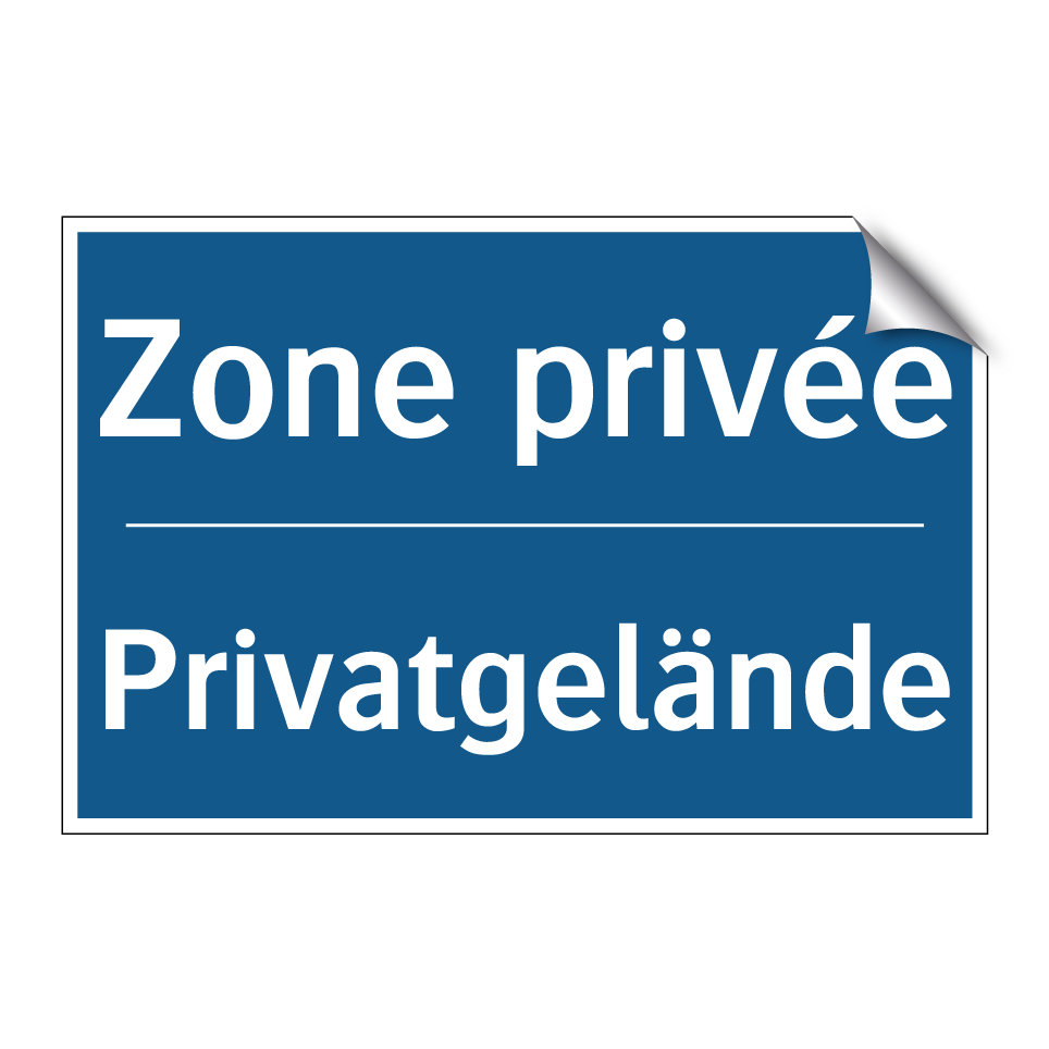 Privatgelände - Zone privée