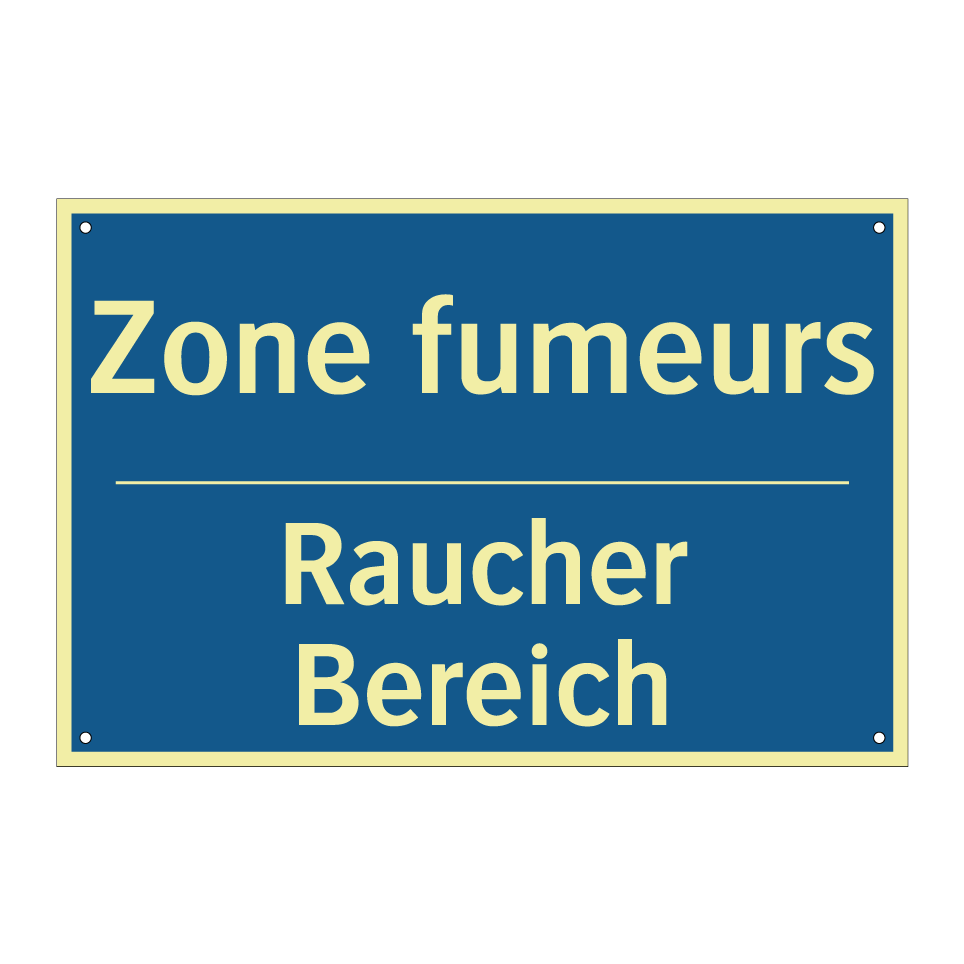 Raucher Bereich - Zone fumeurs