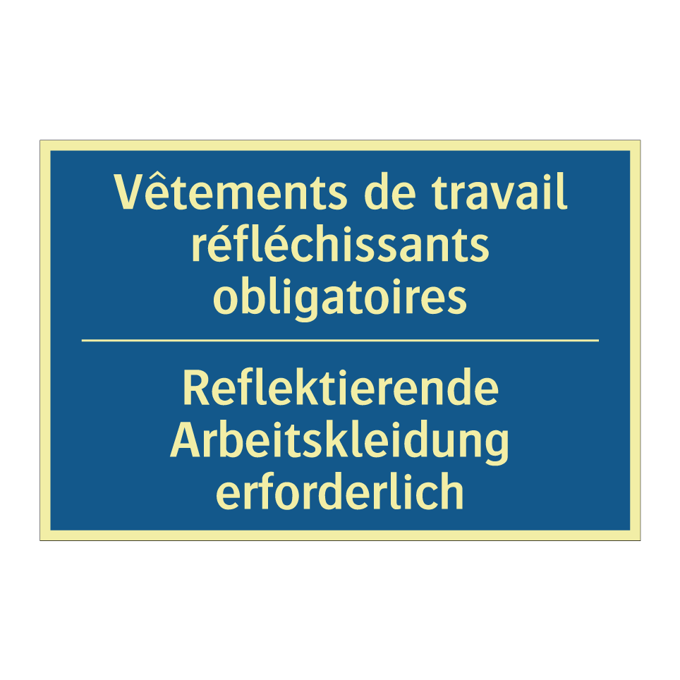 Reflektierende Arbeitskleidung /.../ - Vêtements de travail réfléchissants /.../