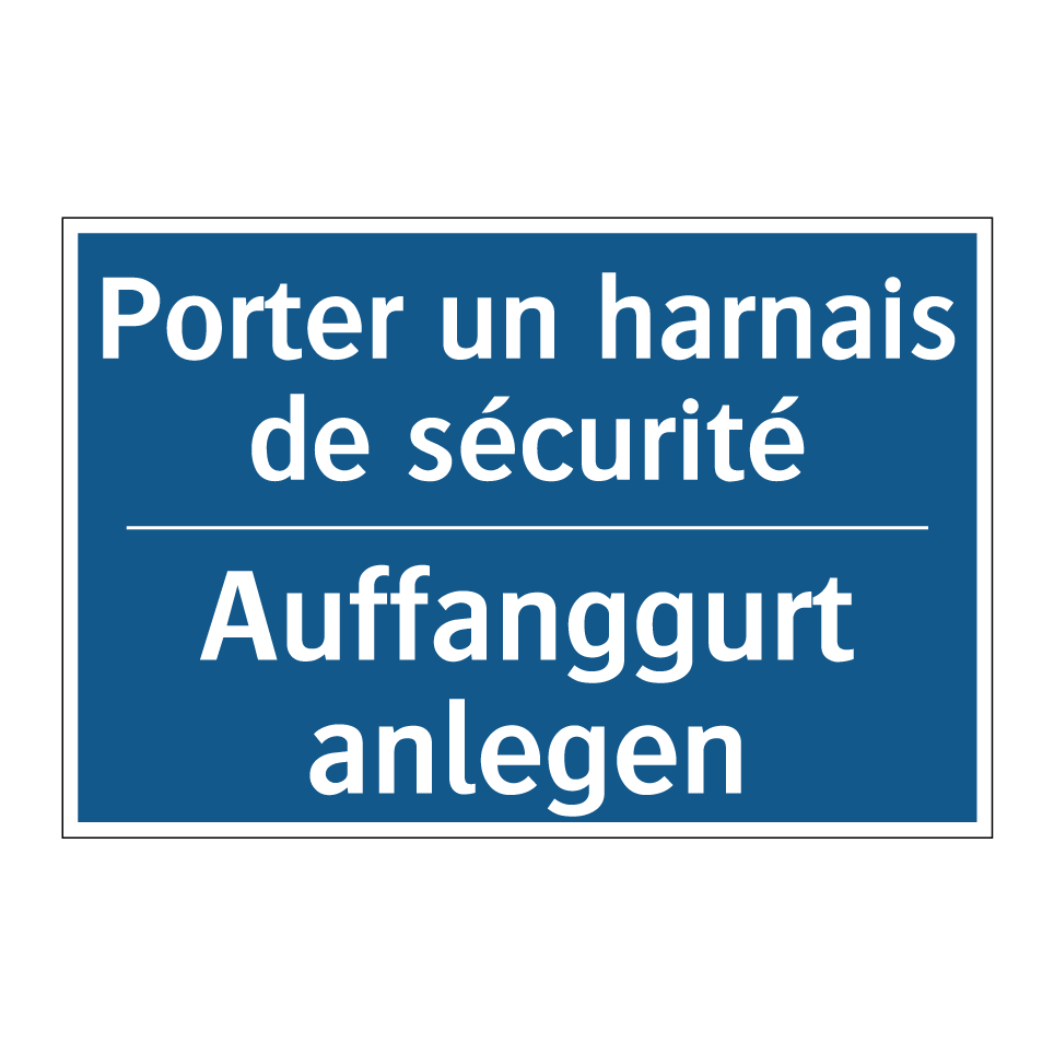 Auffanggurt anlegen - Porter un harnais de sécurité