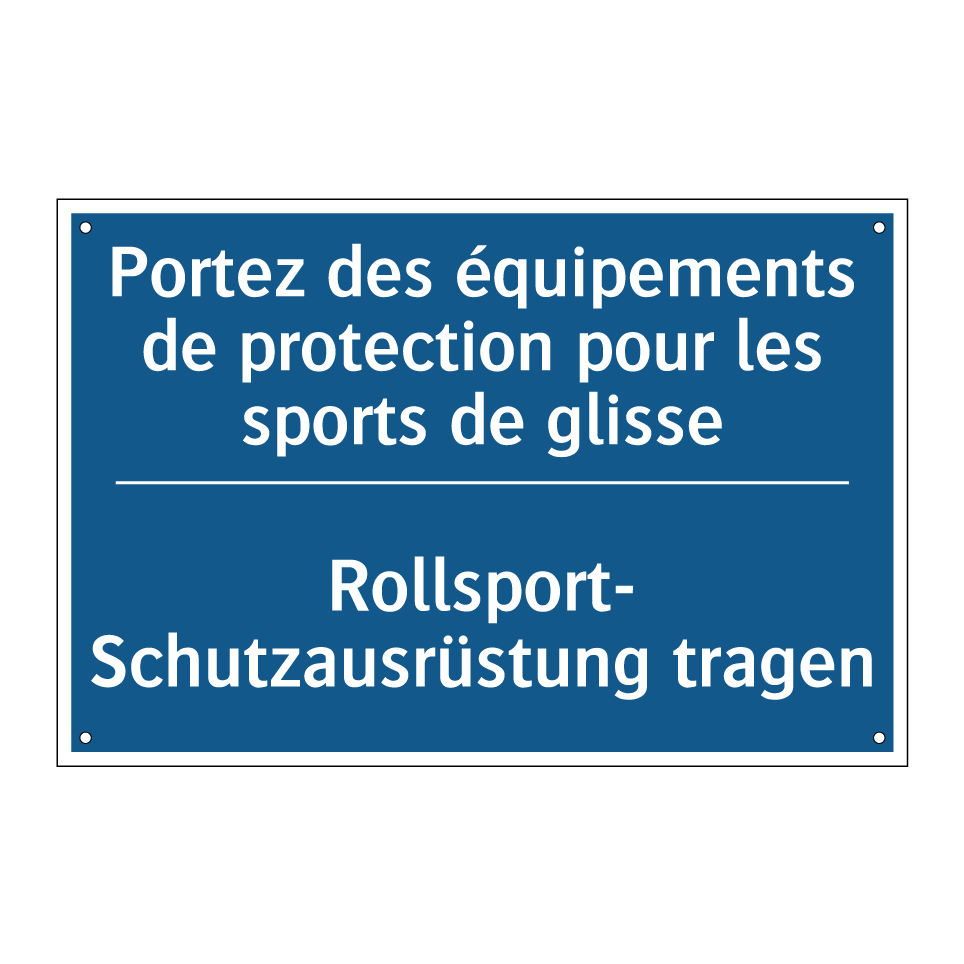 Rollsport- Schutzausrüstung tragen /.../ - Portez des équipements de protection /.../
