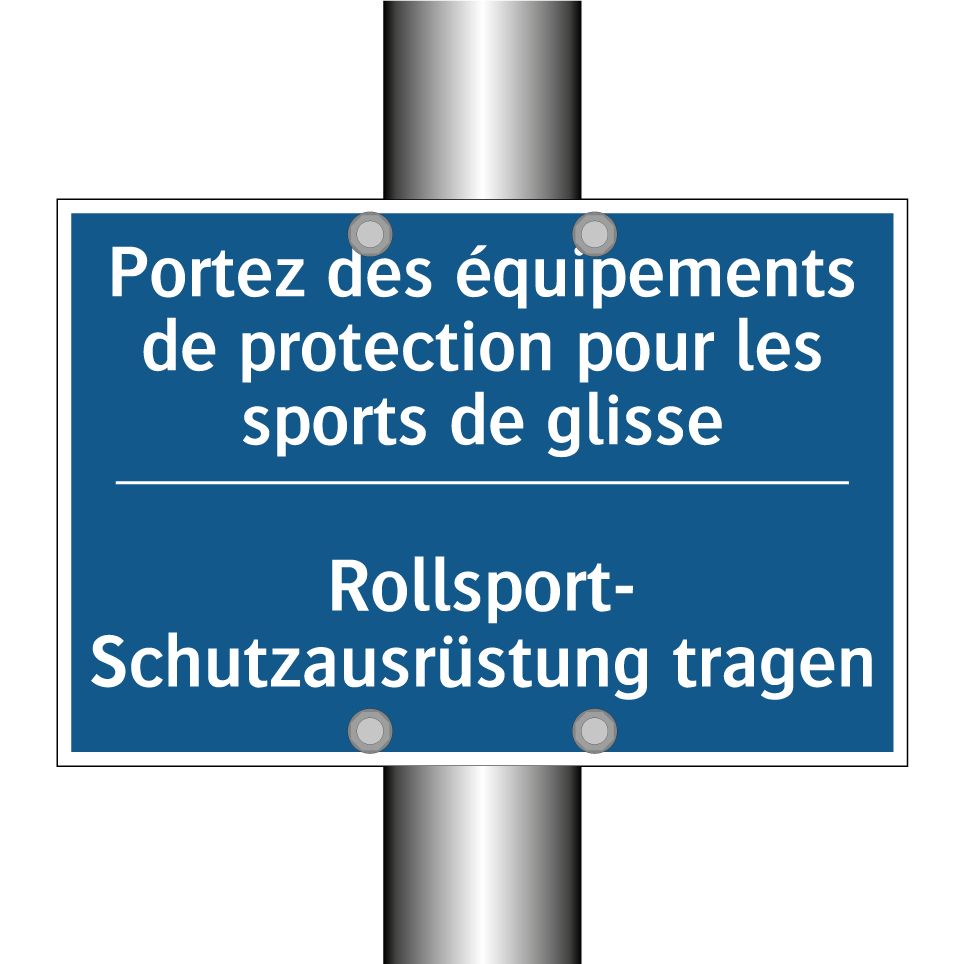 Rollsport- Schutzausrüstung tragen /.../ - Portez des équipements de protection /.../