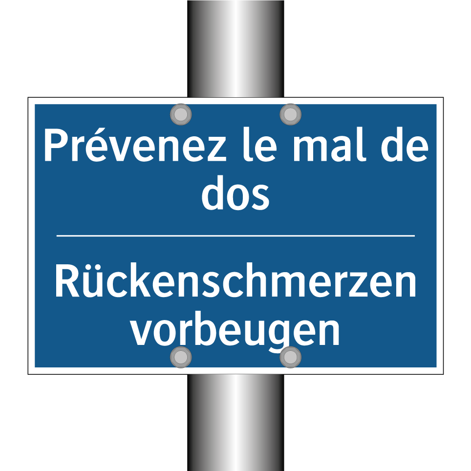 Rückenschmerzen vorbeugen - Prévenez le mal de dos