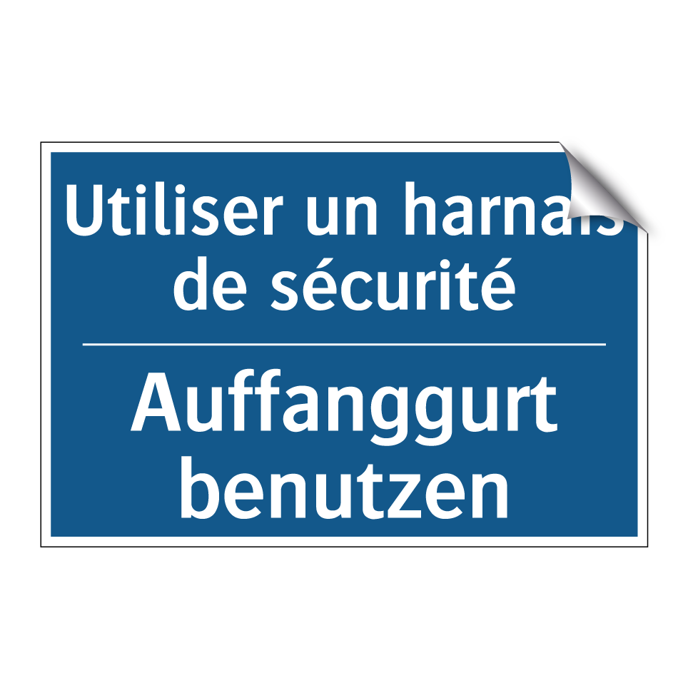 Auffanggurt benutzen - Utiliser un harnais de sécurité /.../