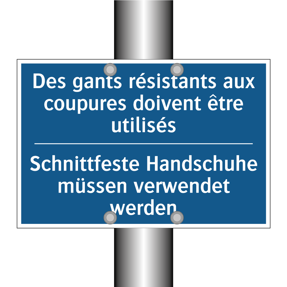Schnittfeste Handschuhe müssen /.../ - Des gants résistants aux coupures /.../