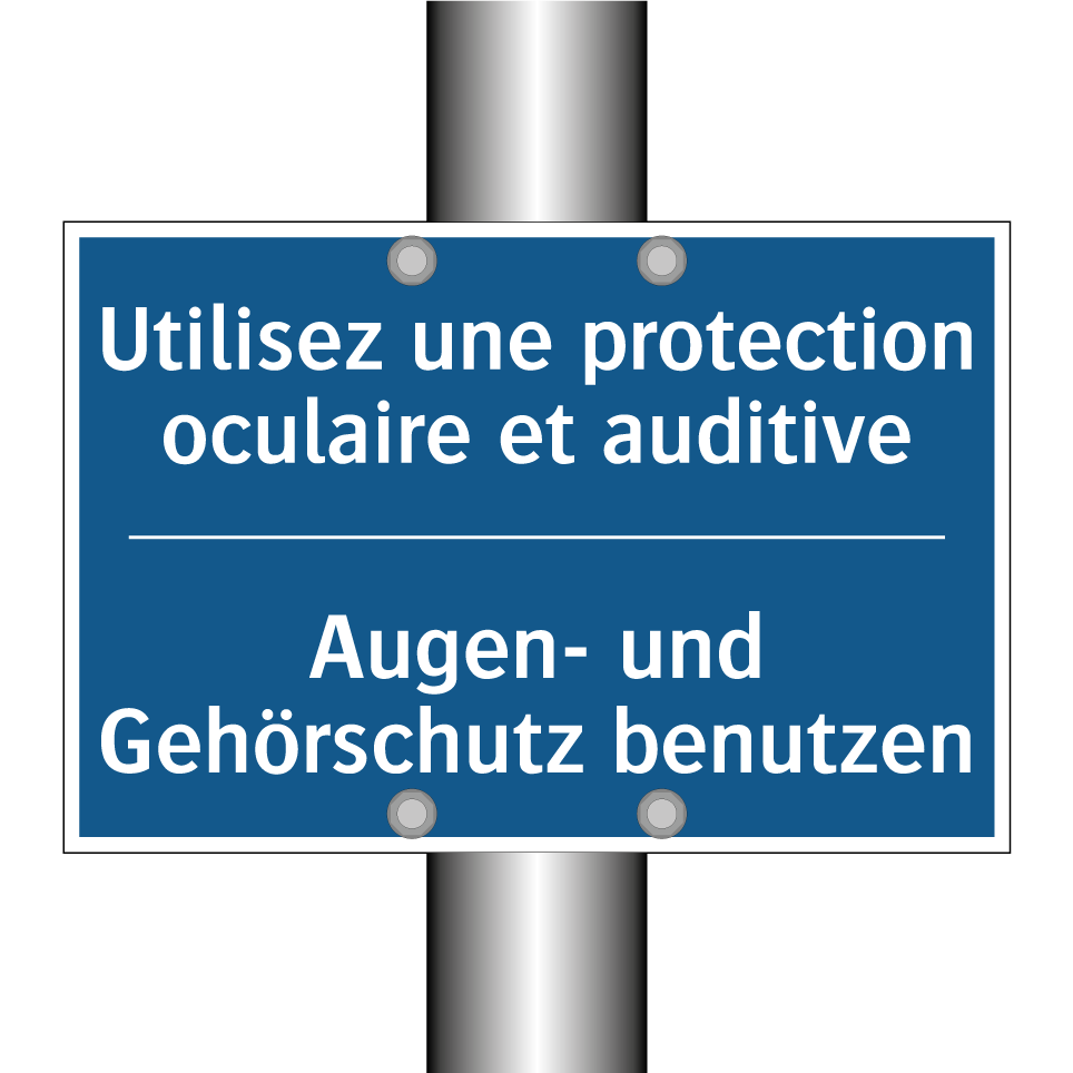 Augen- und Gehörschutz benutzen /.../ - Utilisez une protection oculaire /.../