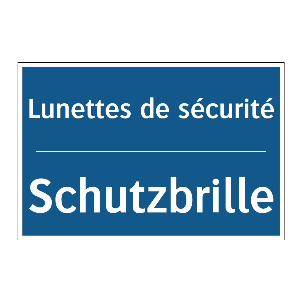 Schutzbrille - Lunettes de sécurité