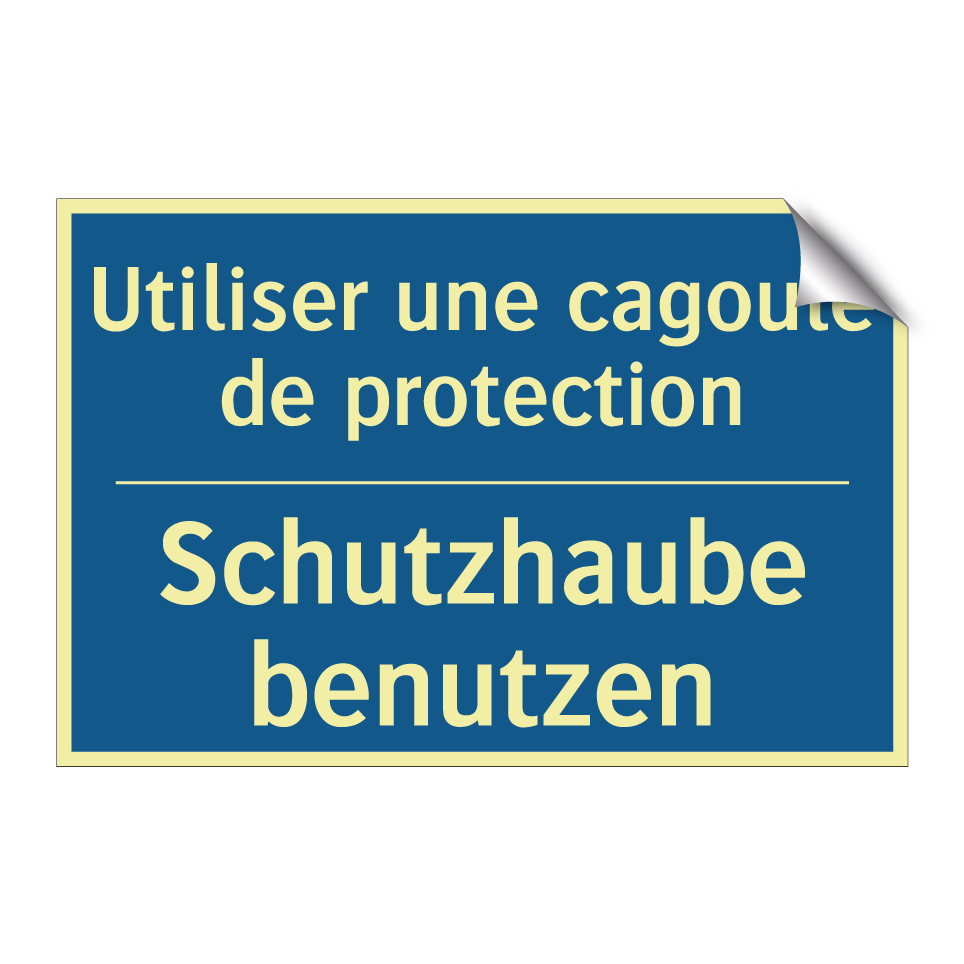 Schutzhaube benutzen - Utiliser une cagoule de protection /.../