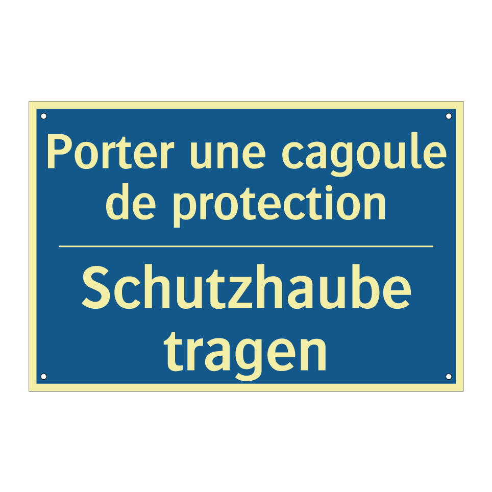 Schutzhaube tragen - Porter une cagoule de protection /.../
