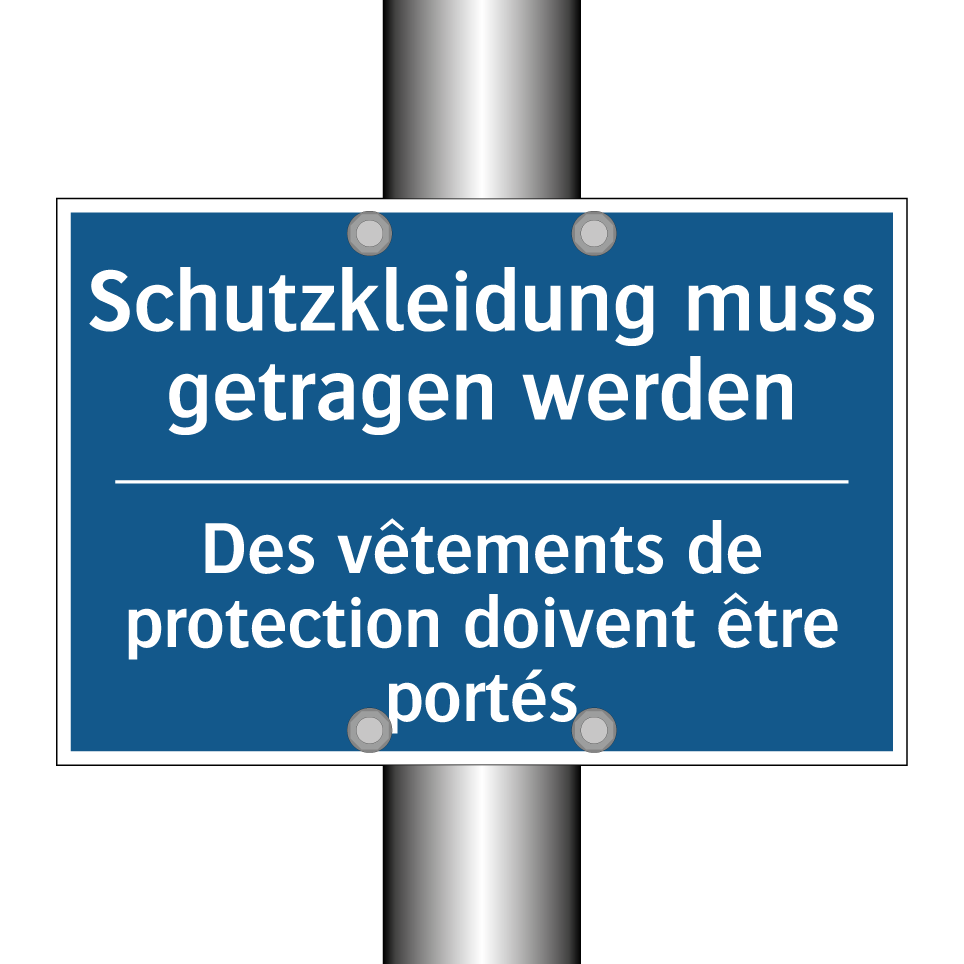 Schutzkleidung muss getragen werden /.../ - Des vêtements de protection doivent /.../