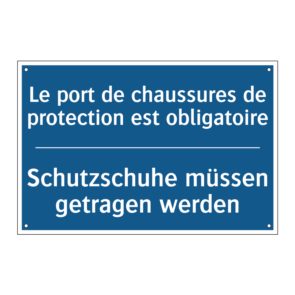 Schutzschuhe müssen getragen werden /.../ - Le port de chaussures de protection /.../