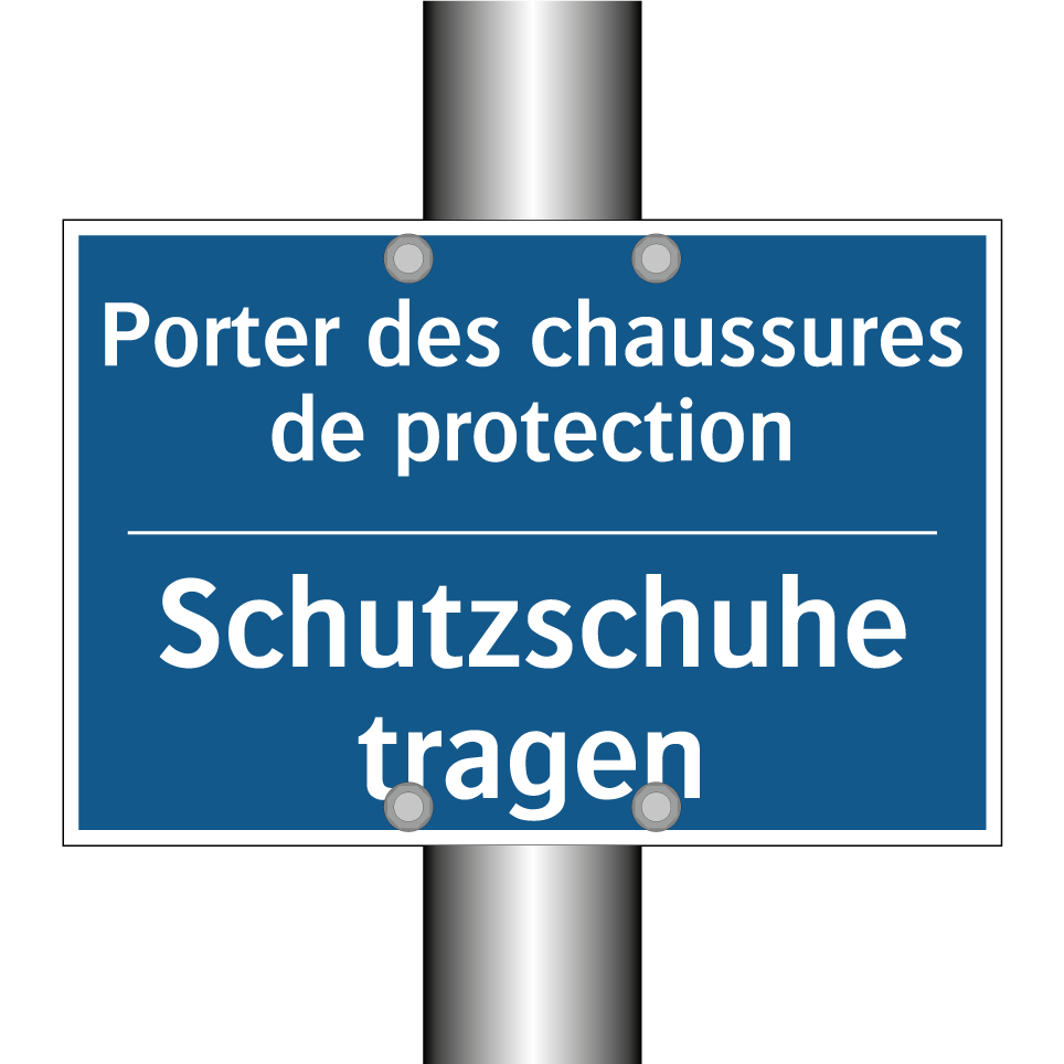 Schutzschuhe tragen - Porter des chaussures de protection /.../