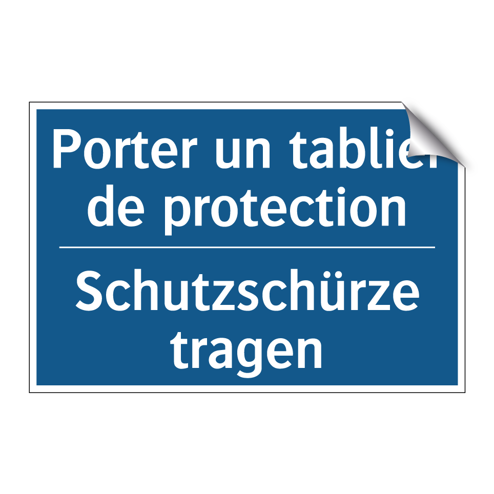 Schutzschürze tragen - Porter un tablier de protection /.../