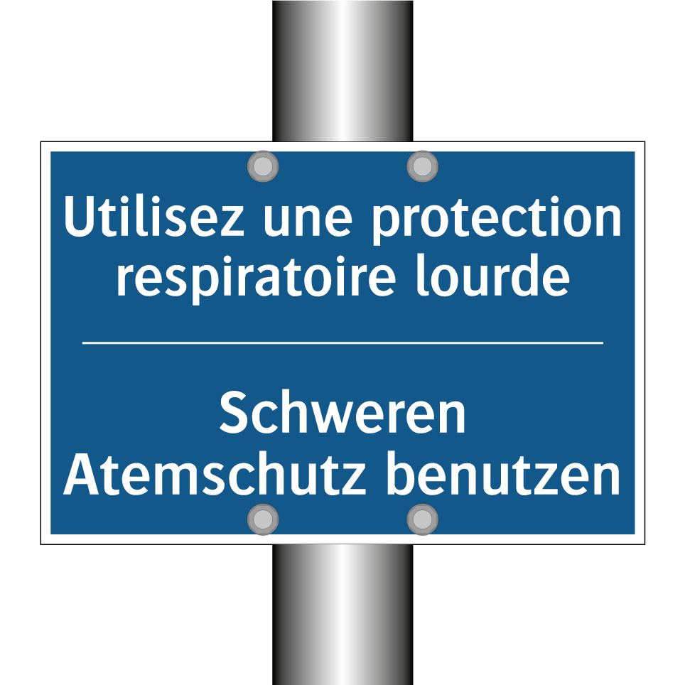Schweren Atemschutz benutzen - Utilisez une protection respiratoire /.../
