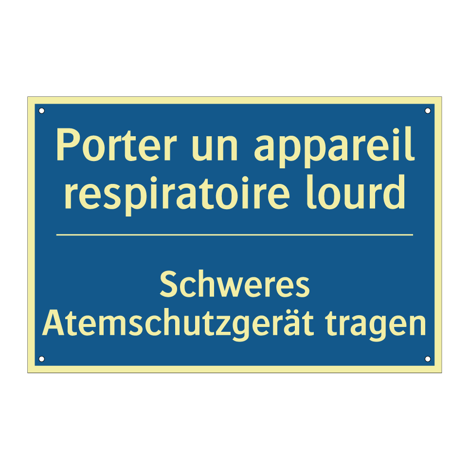 Schweres Atemschutzgerät tragen /.../ - Porter un appareil respiratoire /.../