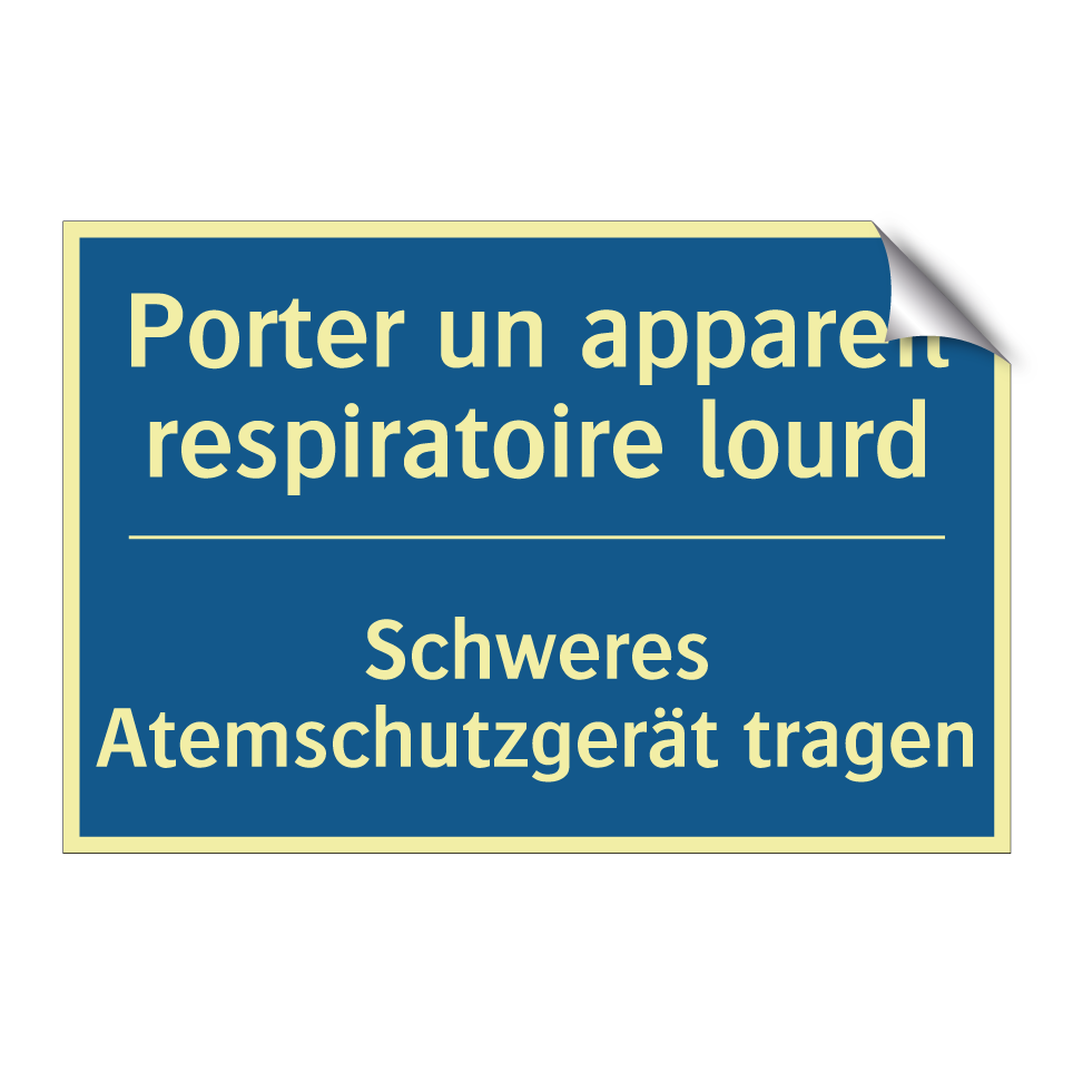 Schweres Atemschutzgerät tragen /.../ - Porter un appareil respiratoire /.../
