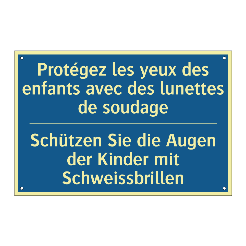 Schützen Sie die Augen der Kinder /.../ - Protégez les yeux des enfants /.../