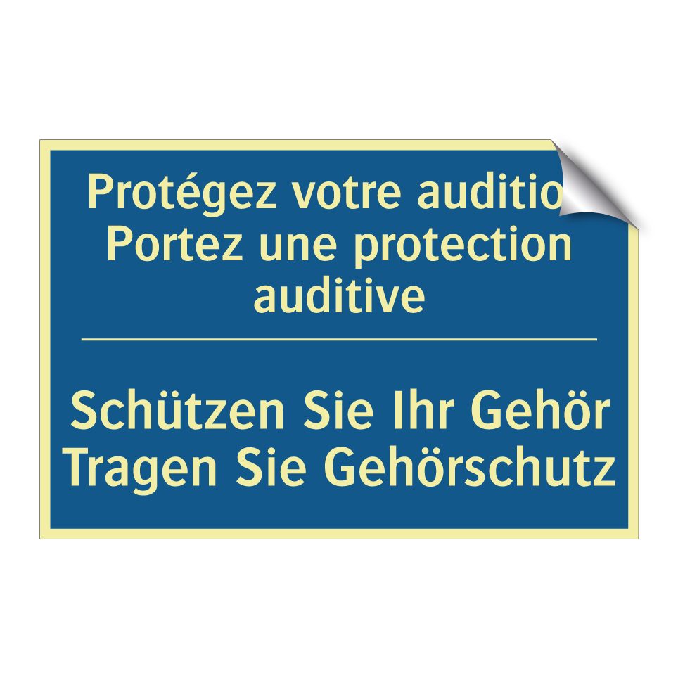 Schützen Sie Ihr Gehör Tragen /.../ - Protégez votre audition Portez /.../