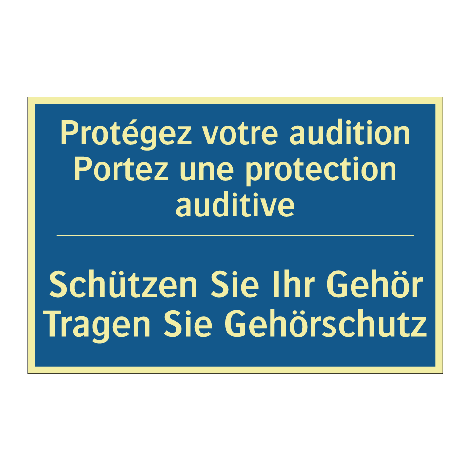 Schützen Sie Ihr Gehör Tragen /.../ - Protégez votre audition Portez /.../