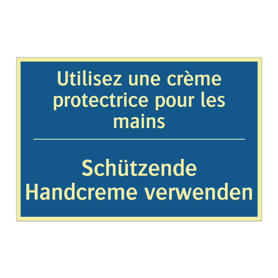Schützende Handcreme verwenden - Utilisez une crème protectrice /.../
