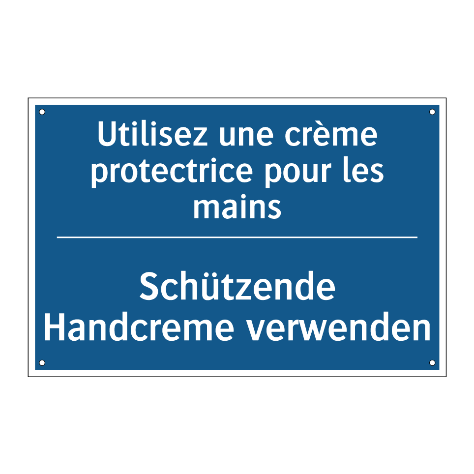 Schützende Handcreme verwenden - Utilisez une crème protectrice /.../